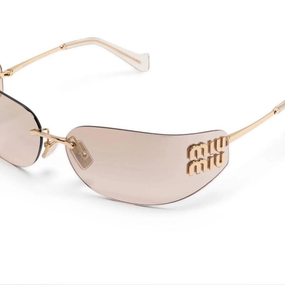 Miu Miu Logo Plaque glasses - Picture 3 of 5